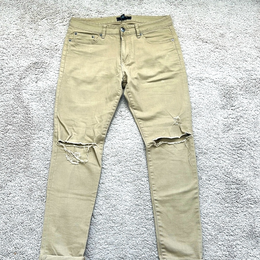 Forever 21 Men Khaki colored Denim Jeans